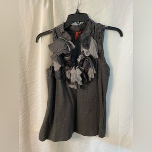 Grey Sleeveless Top